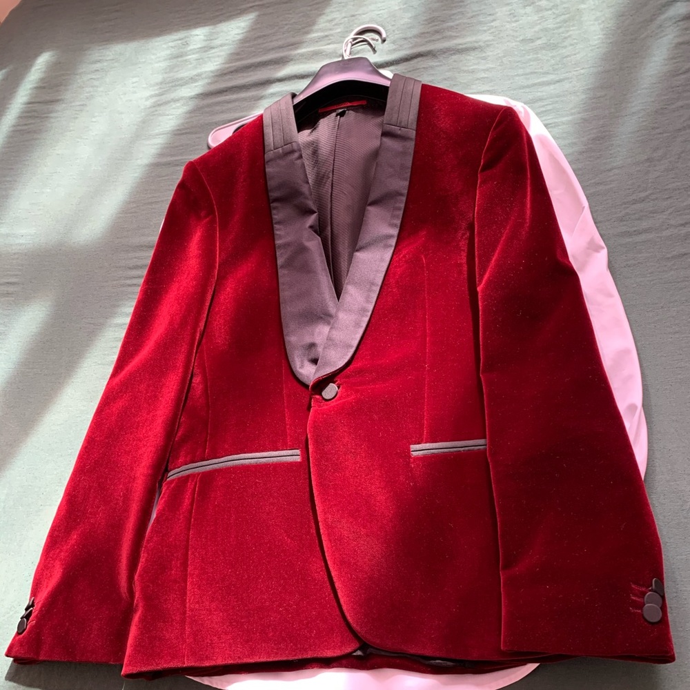 Hugo Boss Arian Velvet Tux Blazer Slim Fit Size L